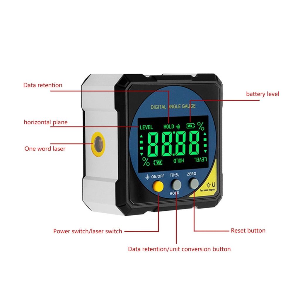 lanema Measuring Digital Inclinometer Magnetic InclinatorsUniversal Protractor Dipmeter