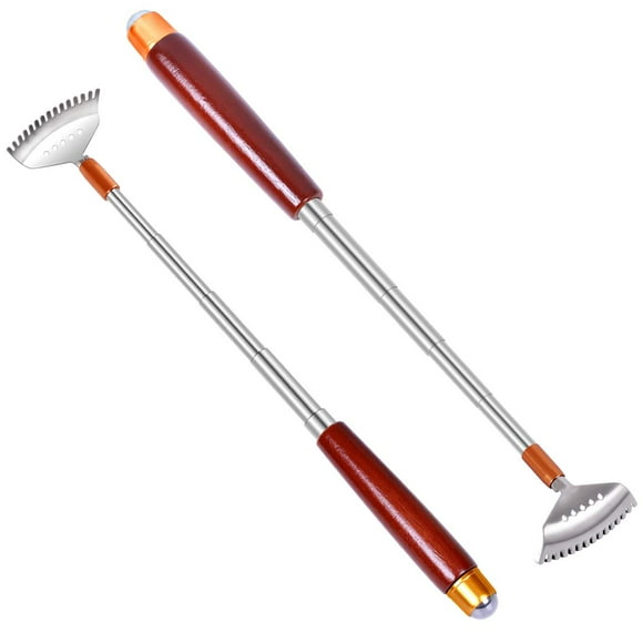 Back Scratcher Aznrszy, mango de madera extensible y acero inoxidable