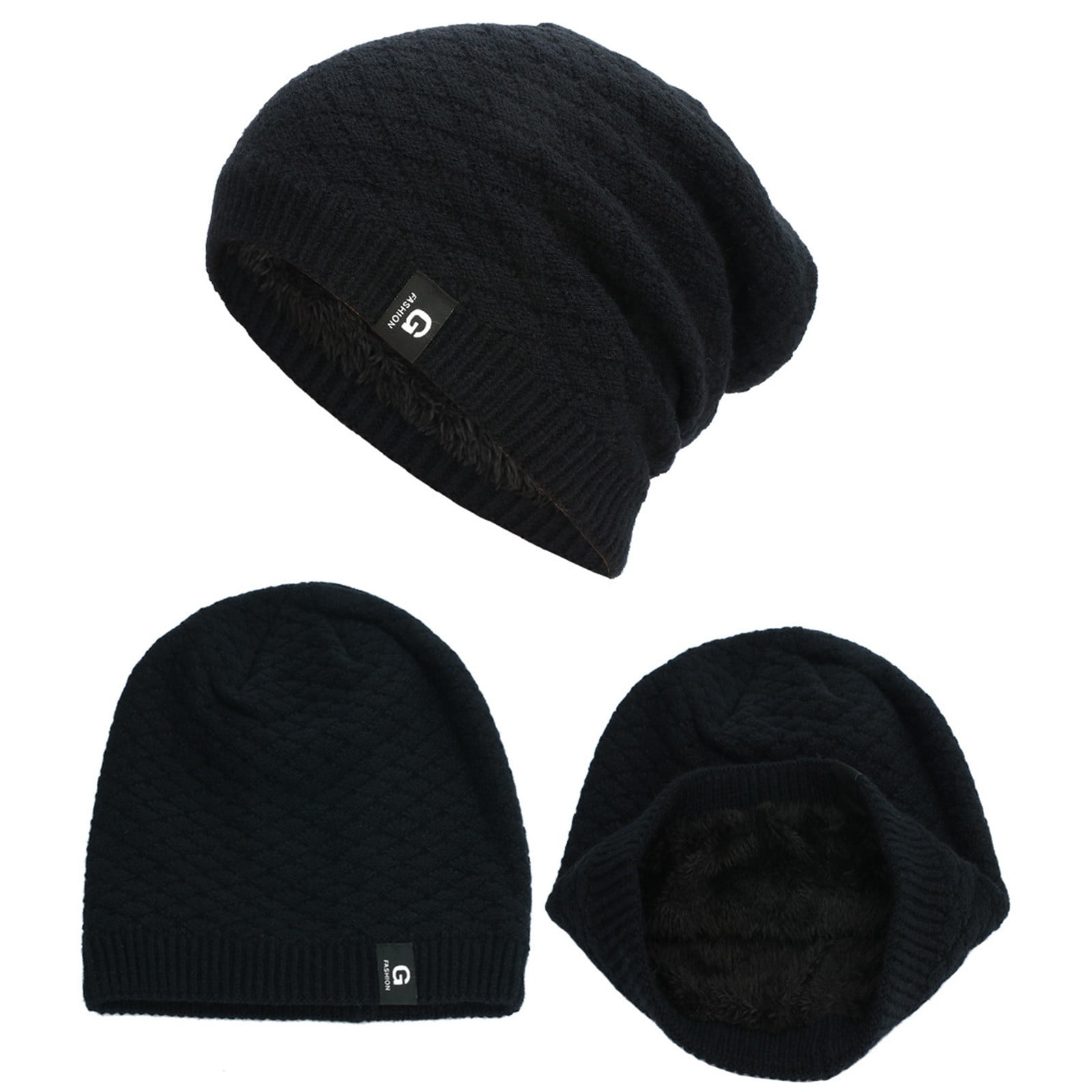 GZWYHT Beanies,Beanie Hats Womens And Mens Diamond Check Sweater