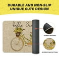 thumbnail image 4 of Sm:)e Hello Sunshine Eucalyptus Lemon Bicycle Doormat 17 x 29 Inch Decorative Low-Profile Entry Floor Mat Indoor Outdoor Rug, 4 of 8