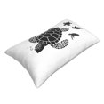 thumbnail image 2 of KLL Family Of Sea Turtles Pillow Covers Envelope Closure,Super Soft and Cozy Fuzzy Fleece Pillow Case Cover 16"x24", 2 of 7