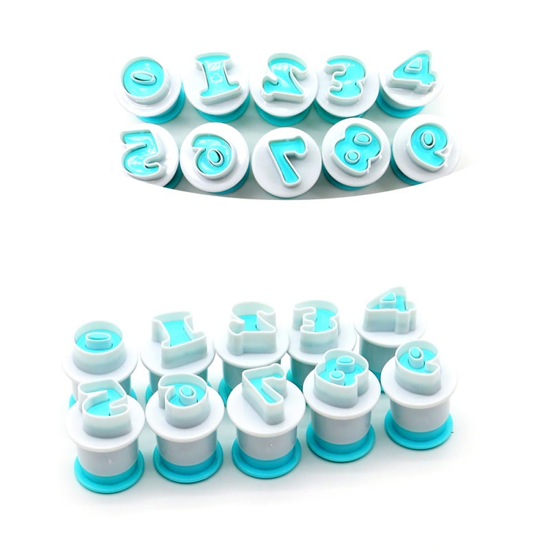 Numbers Alphabet Letter Cake Biscuit Cookies Cutter Press Stamp Embosser Mould