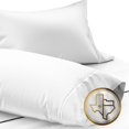 thumbnail image 3 of 600 Thread Count Egyptian Cotton Pillow Cases, Breathable, Cooling, 2-PCs (1-Pair) Pillow Cases King Size Pillow Cases (White), 3 of 6