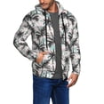 thumbnail image 2 of Honeii Hawaii Palms Print Hoodies for Men, Pullover & Full Zip, Breathable Zip up Hoodie, Sweatshirt-Medium, 2 of 5