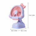 thumbnail image 3 of Small Desktop Cooling Fan , Skull Design With Adjustable Tilt Blue Portable Rechargeable Fan For Office Desk Bedside Table Dorm Room Gaming Setup Travel, 3 of 9