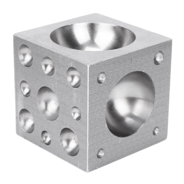Bloque de Dapping cuadrado, joyero profesional, herramienta de modelado de metal para fabricación de joyas, 60 X 60 mm/2,4 X 2,4 pulgadas