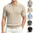 thumbnail image 2 of BRANROY Mens Polo Shirts Short Sleeve - Casual Shirts for Men Golf Summer, Father's Day Shirts, Business Casual Top, Lightweight Comfort Shirts,Black,L, 2 of 8