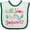 White and Green, variant on Inktastic Godparent Proposal Godchild Boys or Girls Baby Bib
