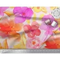 thumbnail image 3 of Soimoi Rayon Fabric Flower Watercolor Printed Fabric 1 Yard 56 Inch Wide, 3 of 3