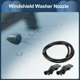thumbnail image 2 of Unique Bargains Windshield Washer Nozzle Front Windshield Spray Nozzles Wiper Spray Washer Jet With 1.2 Meter Fluid Hose No.76810TP6A01 for Honda HR-V 16-17  Black, 2 of 7