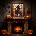 thumbnail image 4 of Diamond Art Kit, Halloween Diamond Painting, 30Cm X 40Cm Round Drill Witch Halloween Decor, Diamond Art for Adults, Complete Diy Craft Supply for Spooky Halloween Wall Art, 4 of 7