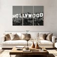 thumbnail image 2 of Elephant Stock Hollywood Sign Wall Art - Horizontal Multi Panel Canvas - Living Room Wall Decor - Places Multi Panel - White And Gray Decor - 74" x 48", 2 of 4