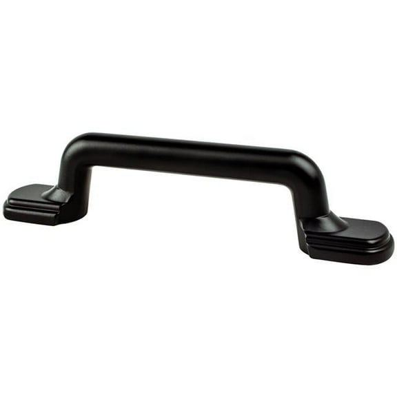 Berenson BE9189 1055 3 in. Advantage Plus Two Arch Traditional Pull, Matte Black