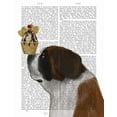 thumbnail image 2 of Fab Funky 20x24 White Modern Wood Framed Museum Art Print Titled - St Bernard Ice Cream, 2 of 4