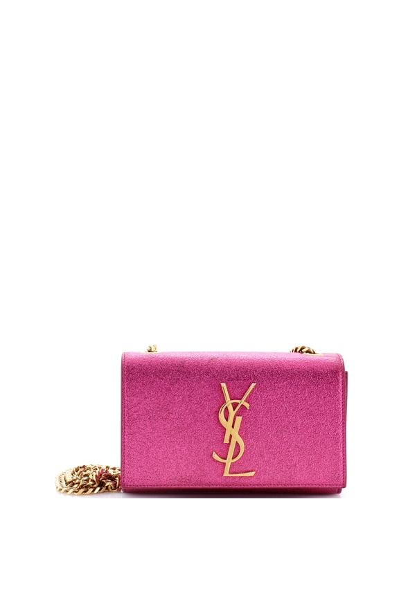 Pre-Owned Classic Monogram Crossbody Bag Glitter Leather Small By Rebag