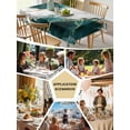 thumbnail image 5 of Marble Turquoise Table Cloth, Abstract Gold White Brick Stone Motif Waterproof Tablecloth for Rectangle Tables, Reusable Washable Fabric Table Cover for Restaurant Kitchen Dining Tables 60"x84", 5 of 6