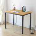 thumbnail image 5 of SOGES 55 inches Large Office Desk Writing Desk, Teak & Black, 5 of 6