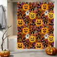 thumbnail image 2 of Shower Curtains for Bathroom-72"x72",Halloween Ghost Pumpkin Castle Candy Waterproof Bath Curtain Grommet Shower Curtain Set with Hooks, 2 of 9