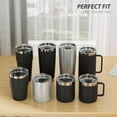 thumbnail image 2 of 20 oz Tumbler Lid for YETI, 2 Pack Replacement Lids for YETI 20oz Tumbler & 10 oz Lowball, 10 oz Mug, Coffee Cup Covers with Magnetic Slider for Gift, BPA Free, 2 of 9