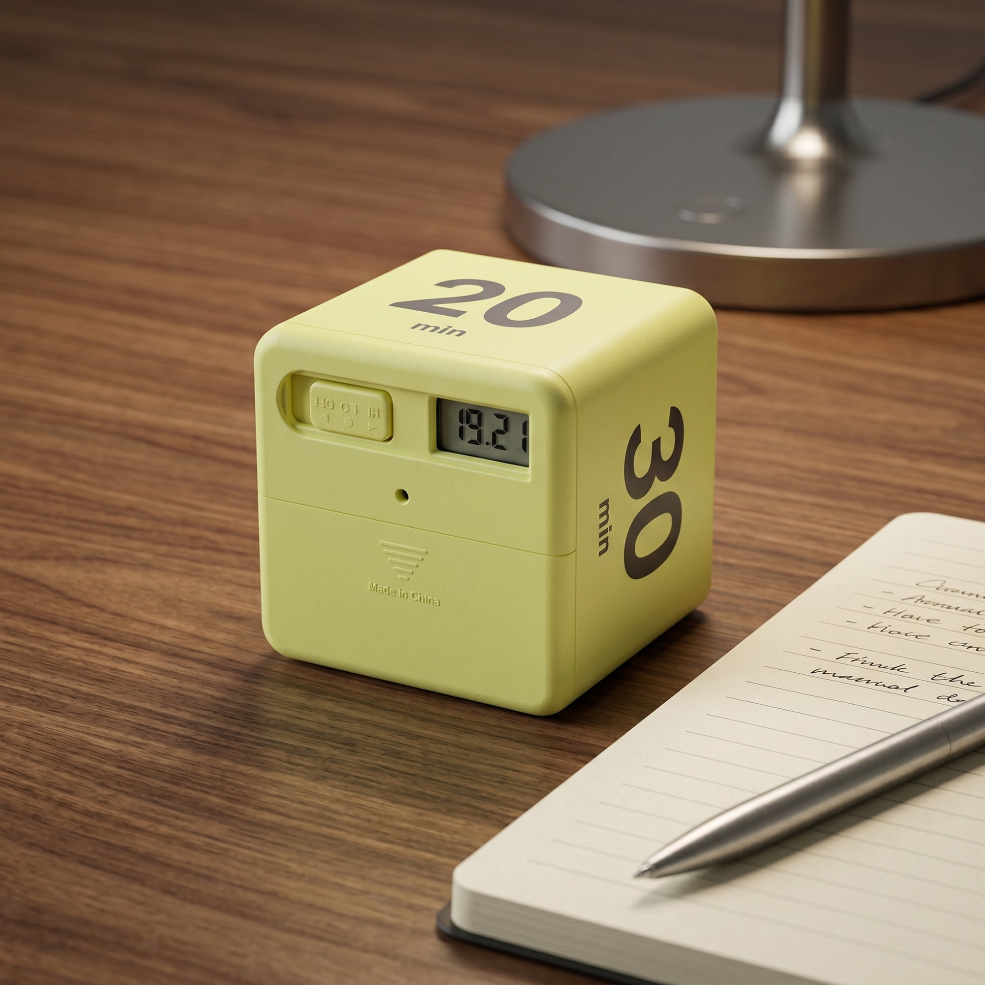 Unique Bargains 60 Minute Kitchen Timer Digital Visual Timer for Students and Adult Yellow
