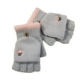 thumbnail image 1 of Manoplas de invierno para niños pequeños forradas con forro polar, guantes cálidos fáciles de poner para bebés y niñas al aire libre, 1 of 5