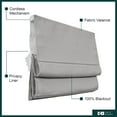 thumbnail image 6 of Chicology Cordless Roman Shade, Blackout, Del Mar Pearl Grey, 33"W X 64"H, 6 of 9
