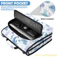 thumbnail image 6 of Zipper Binder with Shoulder Strap 2 inch 3 Ring Waterproof File Folder Organizer Bag 500 Sheet Cartoon Sea Animals, 6 of 8