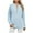 1-Sky Blue, variant on Aoochasliy Womens Sweaters Clearance Pullover Raglan Top Solid Color Long Sleeve Round Neck Round Neck