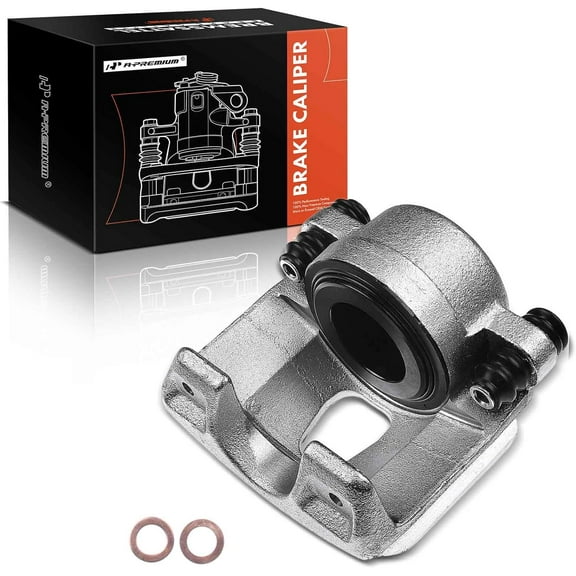 A-Premium Disc Brake Caliper Assembly Without Bracket Compatible with Ford F-150 E-150 Econoline Club Wagon Bronco Front Right Passenger Fits select: 1994-1996 FORD F150