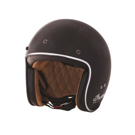 INDIAN MOTORCYCLE BLACK RETRO OPEN FACE HELMET - LG ...