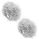 thumbnail image 2 of Rabbit Tail Costume Accessory Soft Plush Round Shape Women Cosplayers Masquerade Ball 2Pcs, 2 of 4