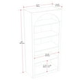 thumbnail image 2 of CorLiving Caldwell Engineered Wood Arched Top Adult Bookcase with 5 Shelves, 2 of 9