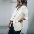 thumbnail image 5 of SAILING Chaquetas de negocios de manga larga para mujer Chaqueta tipo cárdigan de trabajo informal Blazers con cuello chal, 5 of 5
