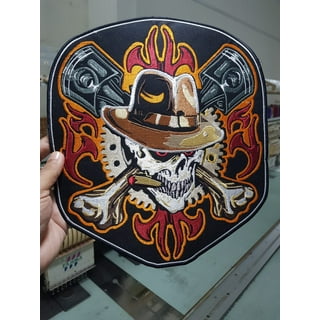 Buy wholesale Pirate skull biker - patches, iron-on transfers