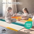thumbnail image 4 of ODIKA 4'x6' Machine Washable Non-Slip Area Rug, Whimsical Stripe Symphony Artistic for High Traffic Rug, Yellow, 122444, 4 of 7