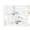thumbnail image 6 of Bedz King Stairway Bunk Beds Twin over Full with 4 Drawers in the Steps, White, 6 of 9