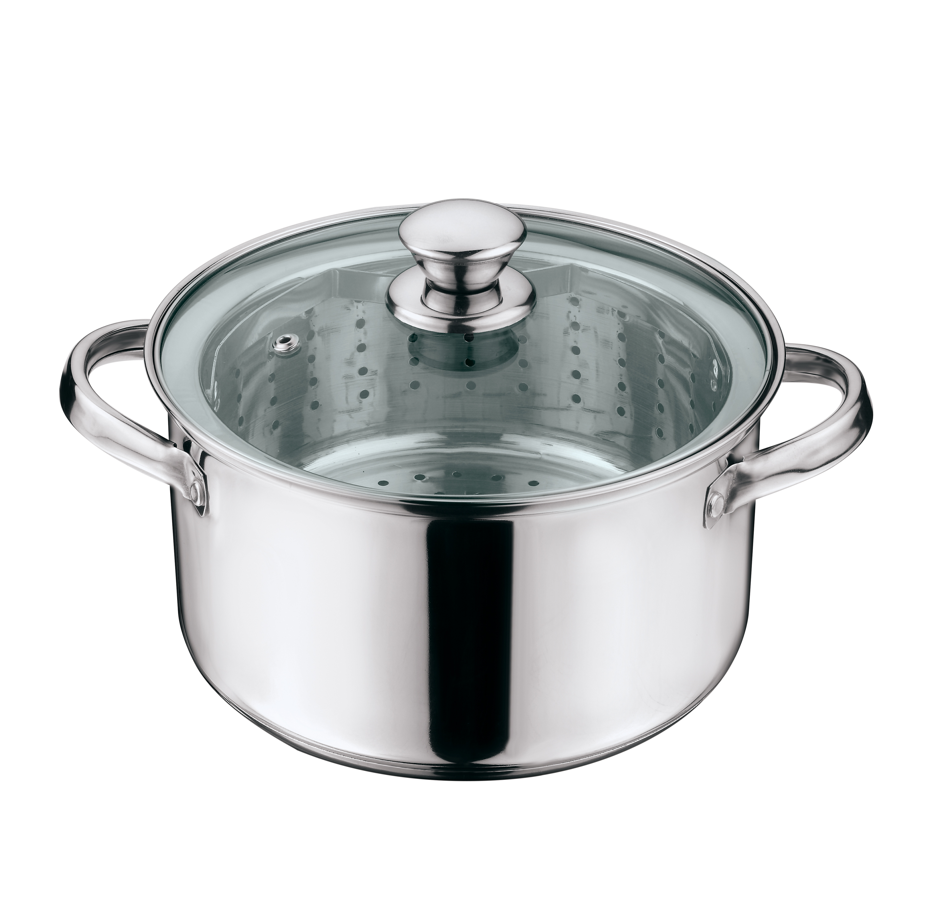 Mainstays Stainless Steel 4 Quart Steamer Pot with Steamer Insert and Lid - image 4 of 6