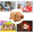 thumbnail image 3 of Muñeco Peluche Almohada Juguete Animal Lindo Capibara Kawaii para, 3 of 9