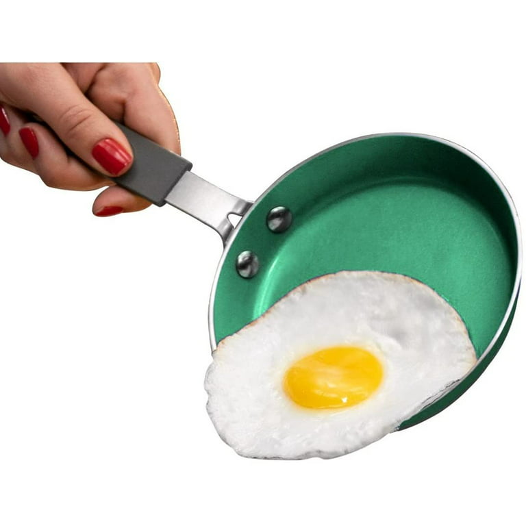 Cupertino Omlette Pan, Non Stick Frying Pan Small Copper Skillet, Egg Pan  Nonstick with Healthy Coating, 100% PFOA Free, Dishwasher Safe - 8 Inch