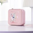 thumbnail image 4 of Bdday P U Simples Storage Jewelry Box 26 Printed Letter Jewelry Box Portable Jewelry Storage Box Earrings Ring Box, 4 of 4