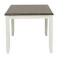 thumbnail image 3 of Linon Jane 2 Tone Wood Dining Table in Smokey Gray Top and Vanilla White Base, 3 of 9