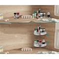 thumbnail image 5 of 2 Pack No Drilling Adhesive Wall Mounted Bathroom Shower Shelf Storage Organizer With 4 Hooks (black), 5 of 5