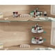 thumbnail image 5 of 2 Pack No Drilling Adhesive Wall Mounted Bathroom Shower Shelf Storage Organizer With 4 Hooks (black), 5 of 5