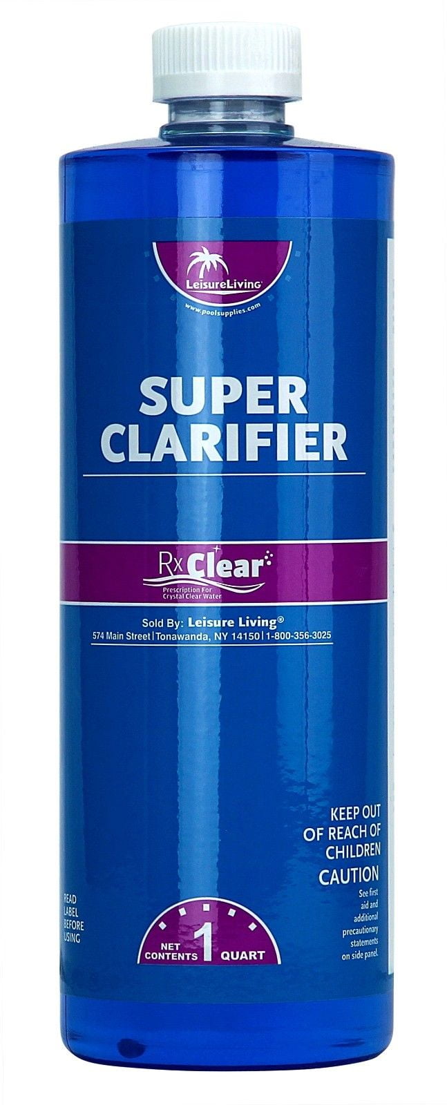 2 PackRx Clear Swimming Pool SUPER CLARIFIER Chemical1 Quart (32 oz