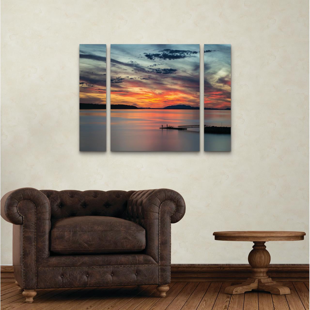 Trademark Fine Art 'Sunset Pier' Canvas Art by Pierre Leclerc
