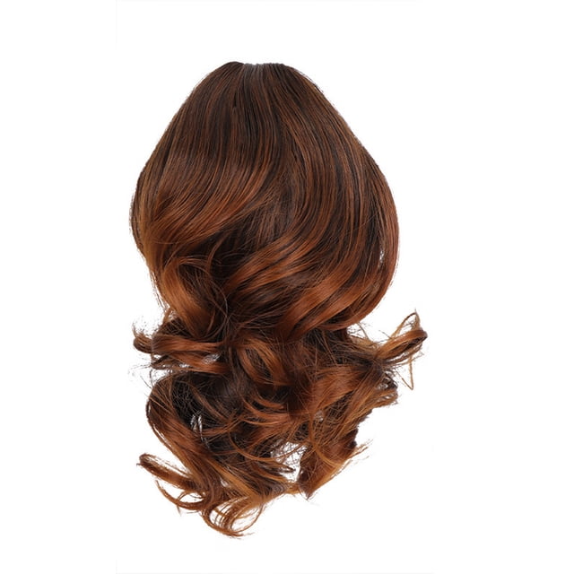 Vogacara Peluca de fibra de alta temperatura portátil con estilo de moda sintético Artificial disfraz Cosplay cola de caballo postizo pelo falso Cuidado del cabello Tipo 3 Vogacara CE014825-03