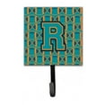 thumbnail image 1 of Letter R Football Aqua, Orange & Marine Blue Leash or Key Holder, 1 of 1