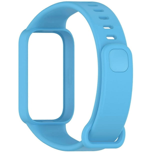 Silicone Band with Case for Xiaomi Smart Band 9 Active Redmi Band 3 Smartwatch Replacement Strap - L