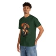 thumbnail image 6 of Halloween Witch with Black Cat Unisex Heavy Cotton Tee T-Shirt, 6 of 12