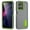 Black, variant on TECH CIRCLE for Motorola Moto G 5G (2025) PC TPU Case, Anti-Drop Hybrid Heavy Duty Protective Phone Cover Shockproof Rugged Military Bumper Tough Kickstand Cover,Orange